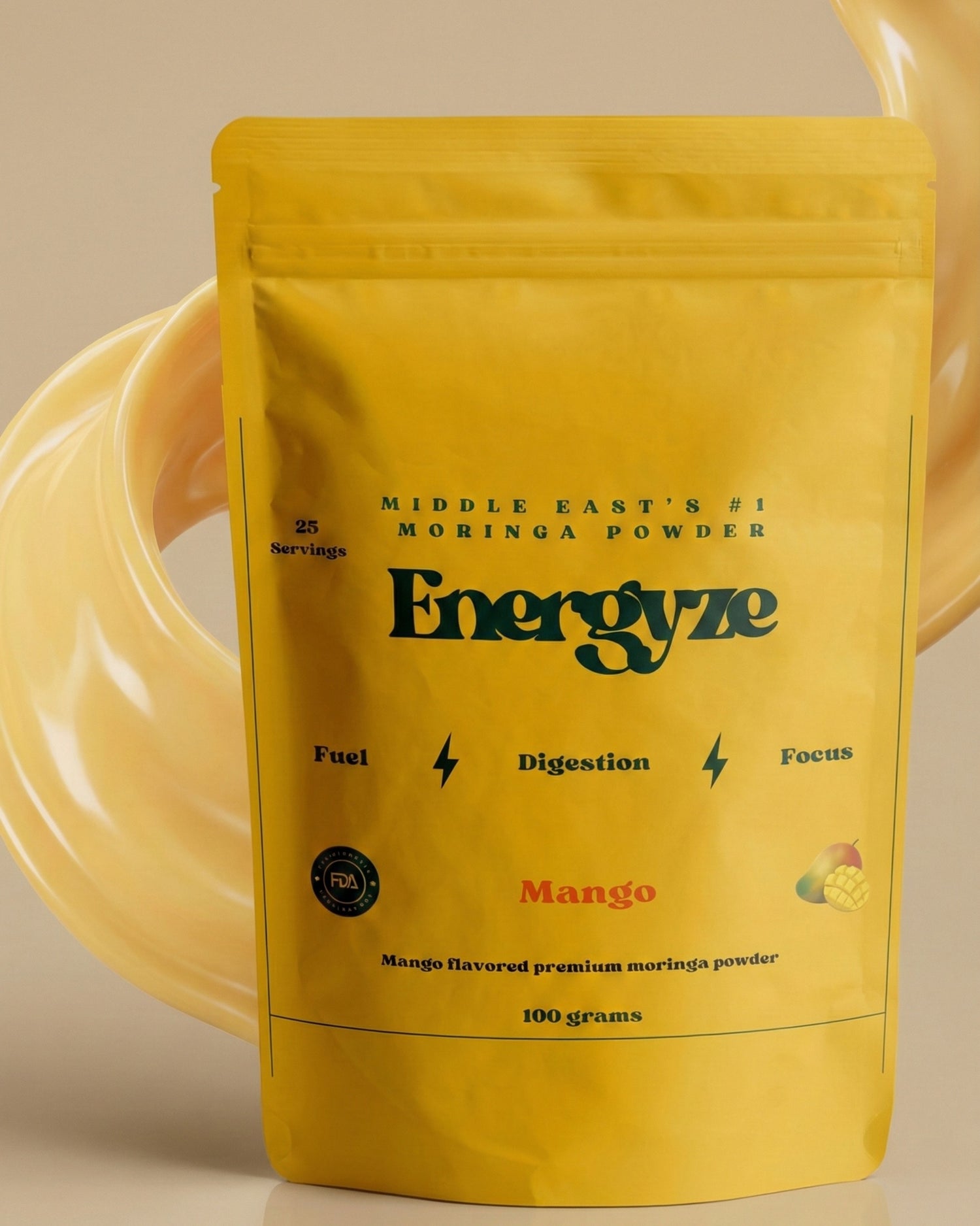 Energyze™ Indian Moringa Mango Flavored - 100grams