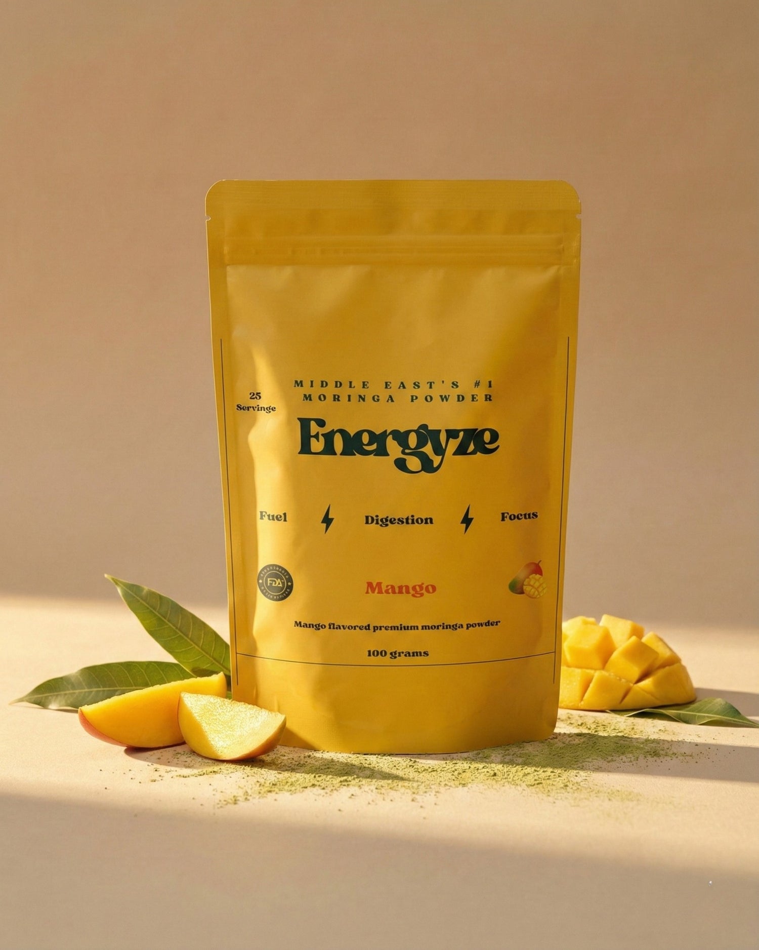 Energyze™ Indian Moringa Mango Flavored - 100grams
