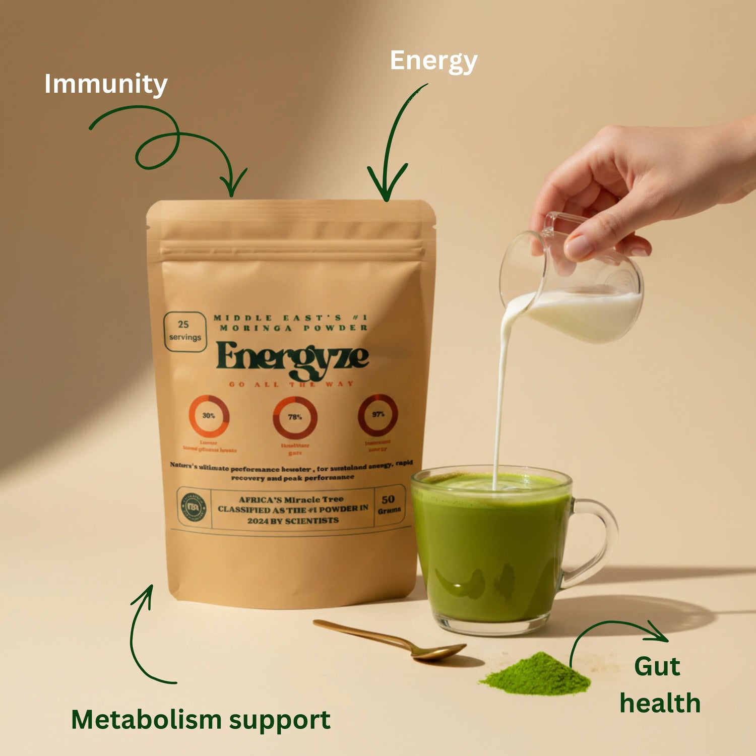 Energyze™ Premium Indian Moringa Powder